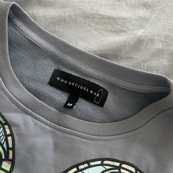 Who Decides War Politics As Usual Crewneck Sweater sz Medium - Picture 4 of 7